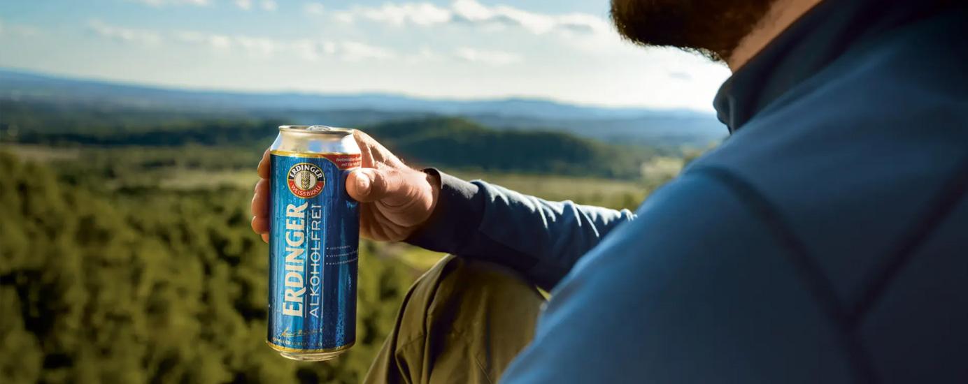 ERDINGER Alkoholfrei in der neuen 0,5-Liter-Dose
